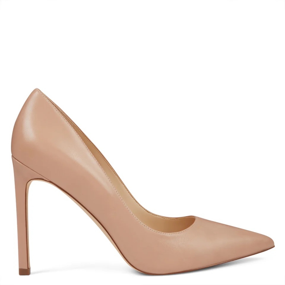 Tatiana Pointy Toe Pump size 10W Barely Nude Leather